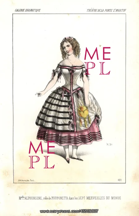 : Actress and courtesan Mlle Alphonsine as Pouponetta : Actress and courtesan Mlle Alphonsine as Pouponetta