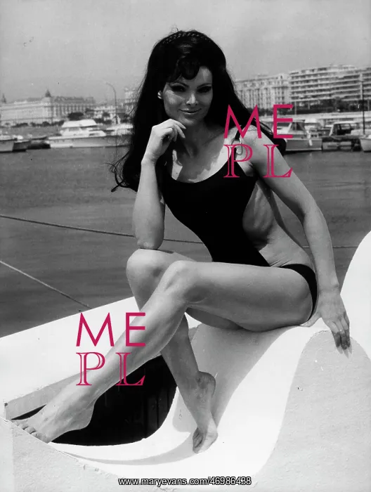 : Actress Grit Freyberg modeling a bathing suit on a boat : Actress Grit Freyberg modeling a bathing suit on a boat