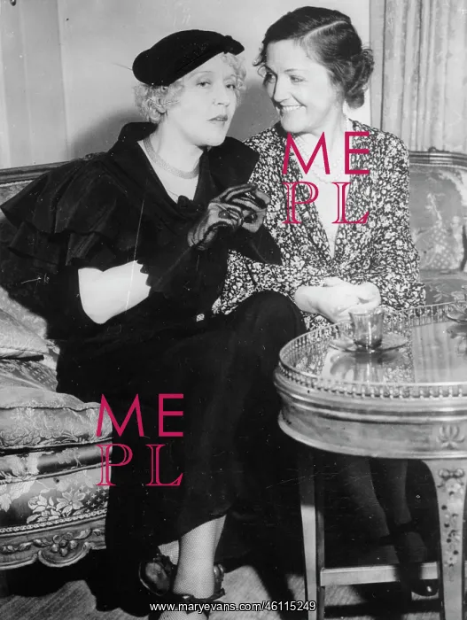 : Actress Mae Murray ( married to David Mdivani ) and Mary Mc : Actress Mae Murray ( married to David Mdivani ) and Mary Mc