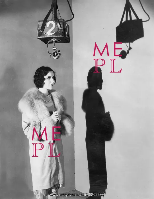 : Actress reading her lines, 1929 : Actress reading her lines, 1929