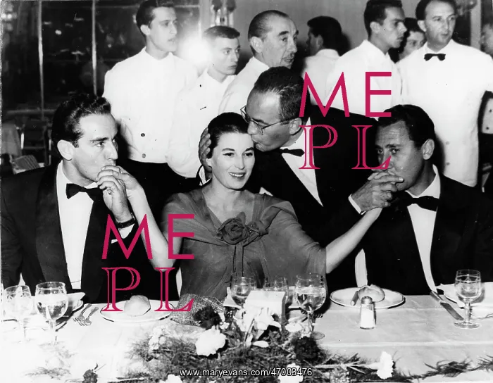 : Actress Silvana Mangano getting adored at an event : Actress Silvana Mangano getting adored at an event