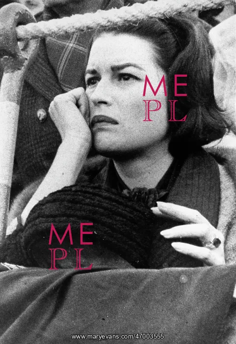 : Actress Silvana Mangano watching something : Actress Silvana Mangano watching something