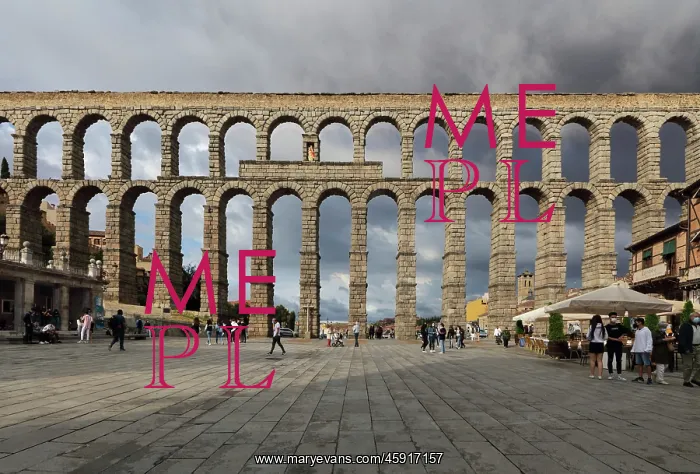 : Acueducto de Segovia, Castile and Leon, Spain : Acueducto de Segovia, Castile and Leon, Spain
