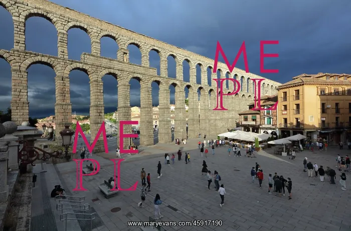 : Acueducto de Segovia, Castile and Leon, Spain : Acueducto de Segovia, Castile and Leon, Spain