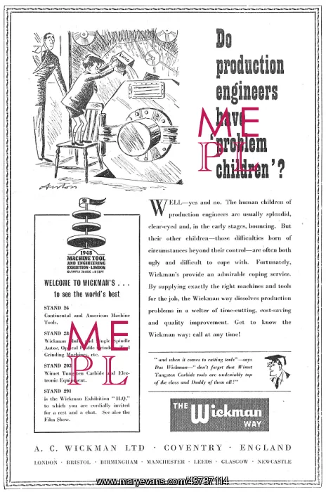 : A.C.Wickman Manufacturers Of High Production Machine Tools : A.C.Wickman Manufacturers Of High Production Machine Tools