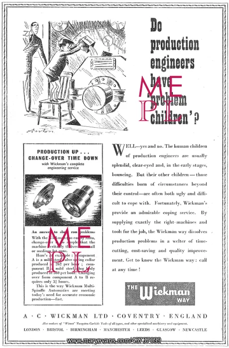 : A.C.Wickman Manufacturers Of Machine Tools : A.C.Wickman Manufacturers Of Machine Tools