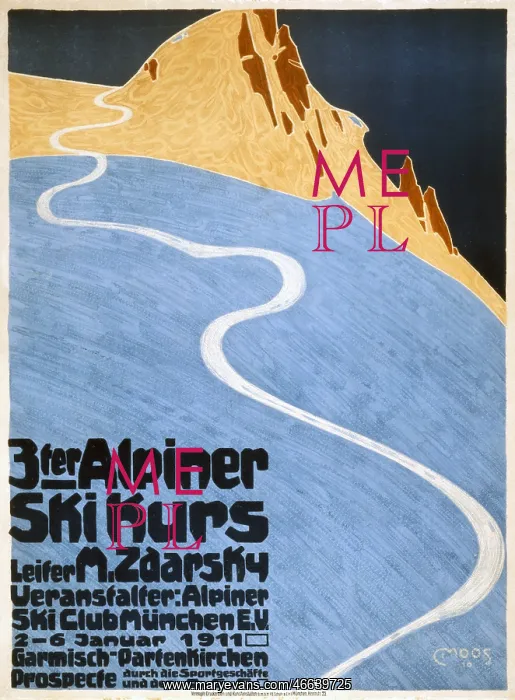 : advertising, 3ter Alpiner Skikurs (3rd Alpine : advertising, 3ter Alpiner Skikurs (3rd Alpine