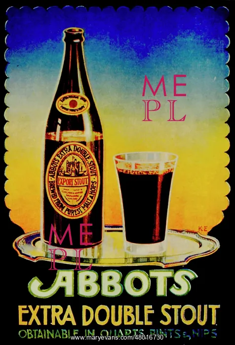 : Advertisement for Abbots Extra Double Stout : Advertisement for Abbots Extra Double Stout