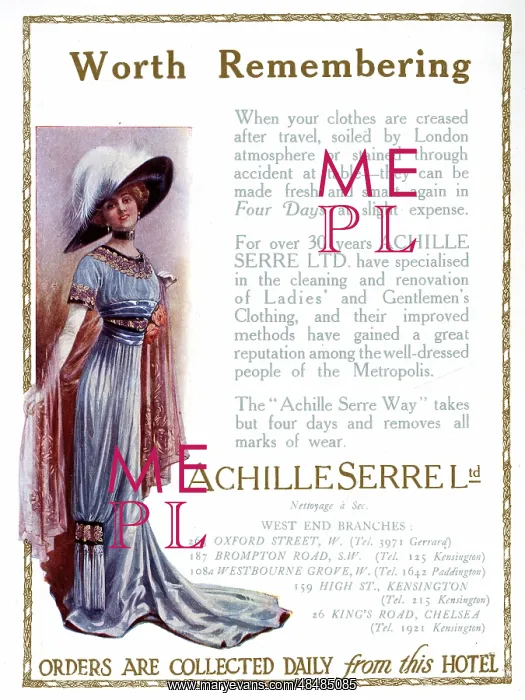 : Advert, Achille Serre Ltd, London : Advert, Achille Serre Ltd, London