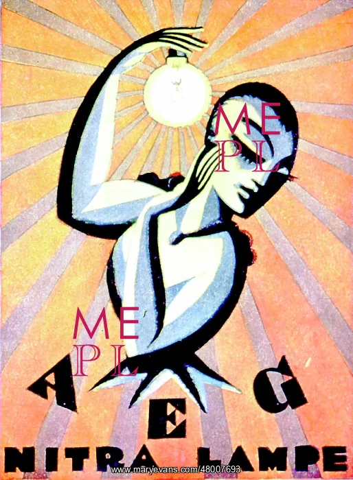 : Advertisement for AEG Nitra Lamp : Advertisement for AEG Nitra Lamp