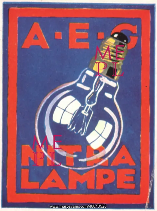 : Advertisement for AEG Nitra Lamp : Advertisement for AEG Nitra Lamp