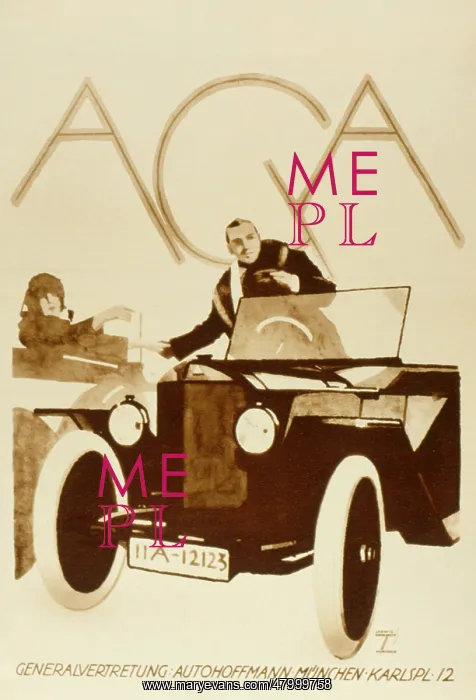 : Advertisement for the AGA car : Advertisement for the AGA car