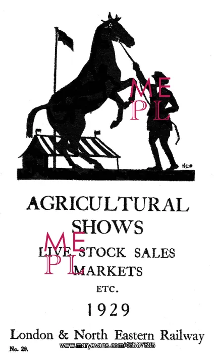 : Advertisement for Agricultural Shows via LNER : Advertisement for Agricultural Shows via LNER