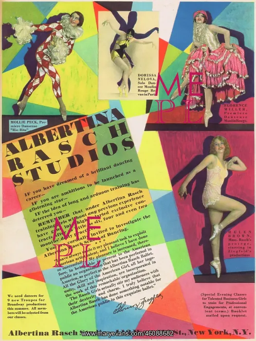 : Advert for Albertina Rasch dance studios (1928) : Advert for Albertina Rasch dance studios (1928)