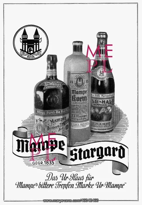 : advertising, alcohol, bitters and Korn, Mampe : advertising, alcohol, bitters and Korn, Mampe
