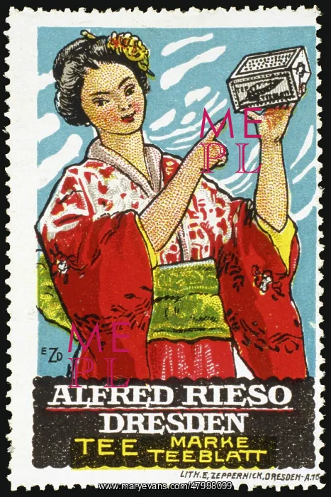 : Advertisement for Alfred Rieso Tea : Advertisement for Alfred Rieso Tea