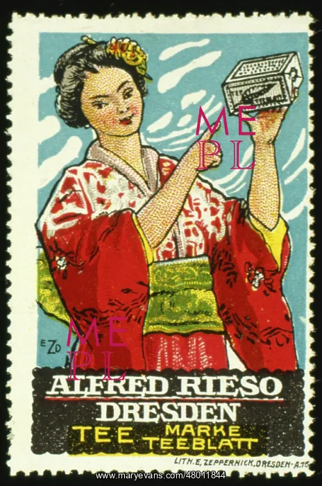 : Advertisement for Alfred Rieso Tea : Advertisement for Alfred Rieso Tea