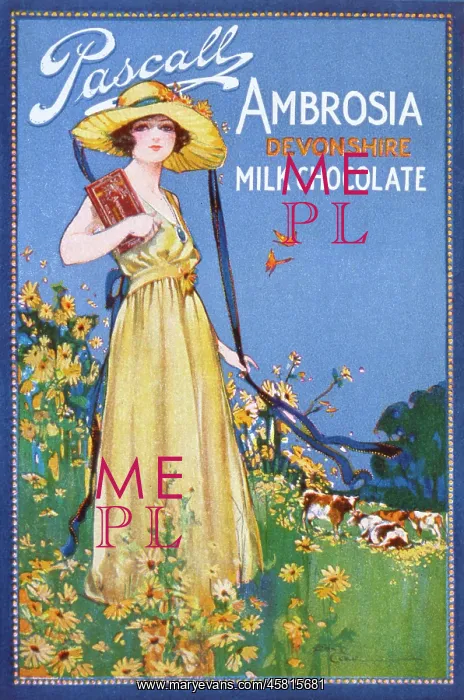 : Advert for Ambrosia Devonshire Milk Chocolate : Advert for Ambrosia Devonshire Milk Chocolate