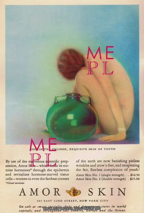  : Advert for Amor Skin, 1930