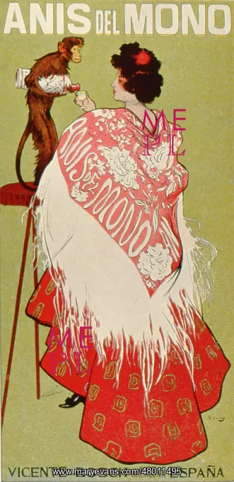 : Advertisement for Anis del Mono : Advertisement for Anis del Mono