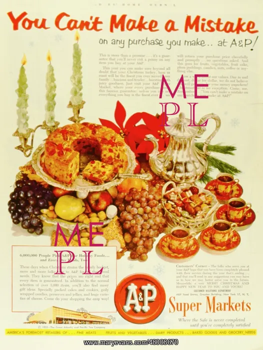 : Advertisement for A&P Super Markets : Advertisement for A&P Super Markets