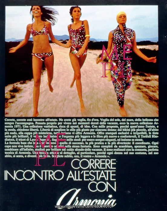 : Advertisement for Armonia beach wear : Advertisement for Armonia beach wear