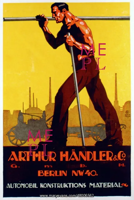: Advertisement for Arthur Handler & Co, Berlin, Germany : Advertisement for Arthur Handler & Co, Berlin, Germany