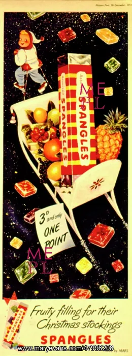 : Advertisement for Assorted Spangles : Advertisement for Assorted Spangles