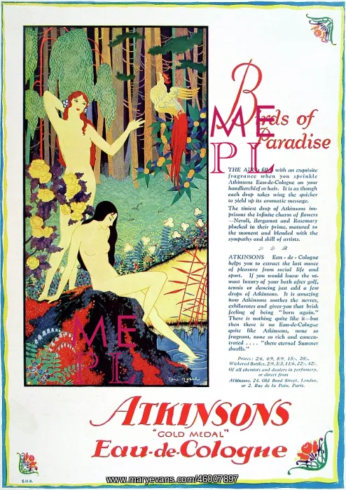 : Advertisement for Atkinsons Gold Medal Eau-de-Cologne : Advertisement for Atkinsons Gold Medal Eau-de-Cologne