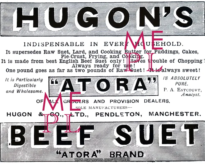 : An advertisement for Atora's Beef Suet : An advertisement for Atora's Beef Suet