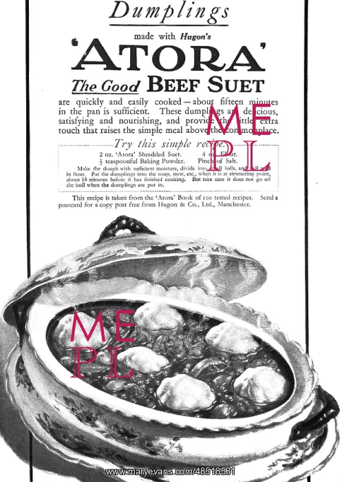 : An advertisement for Atora's Beef Suet : An advertisement for Atora's Beef Suet