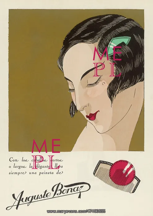 : Advertisement for the Auguste Bonaz Comb : Advertisement for the Auguste Bonaz Comb