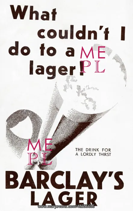  : Advert, Barclay's Lager