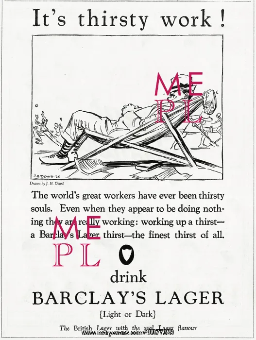  : Advert, Barclay's Lager Beer