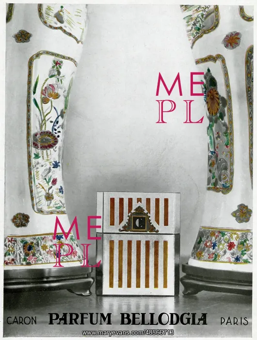 : Advertisement for Bellodgia perfume by Caron : Advertisement for Bellodgia perfume by Caron
