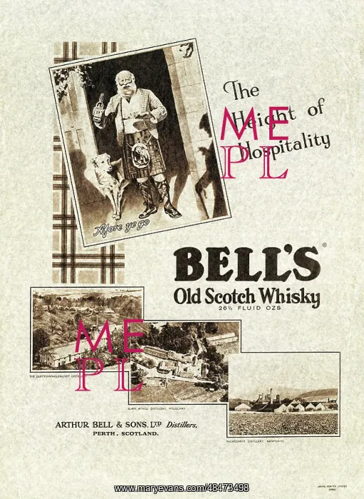 : Advertisement for Bell's Old Scotch Whisky : Advertisement for Bell's Old Scotch Whisky