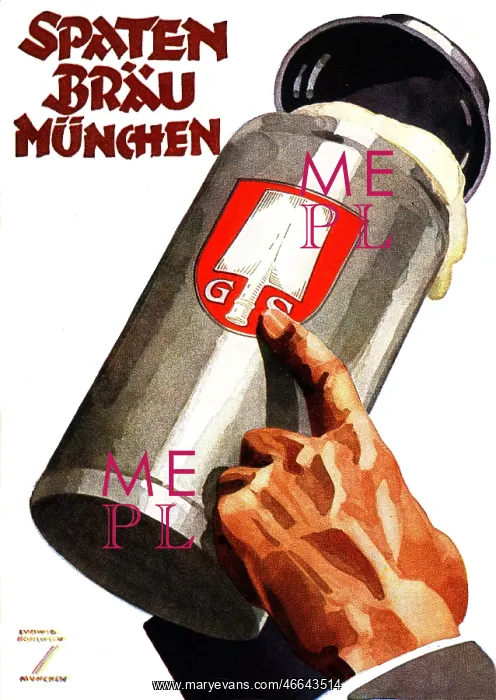 : advertising, beverages, beer, Spaten brew, Munich : advertising, beverages, beer, Spaten brew, Munich