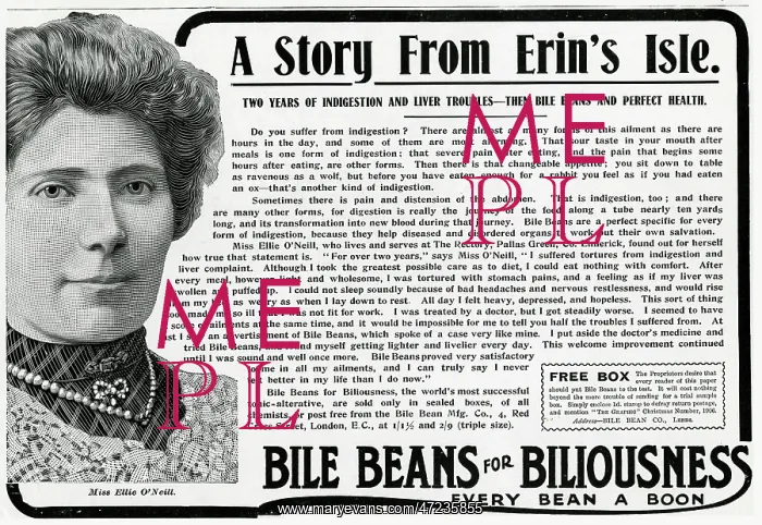: Advert for Bile Beans 1906 : Advert for Bile Beans 1906