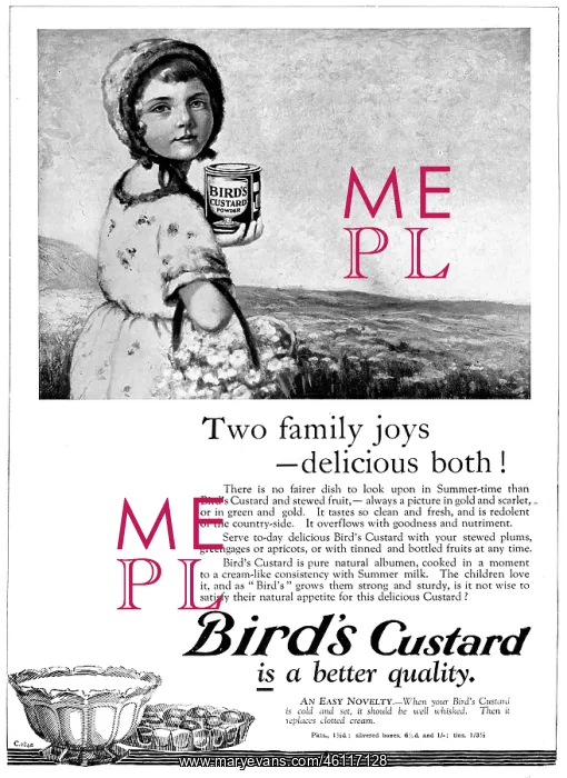  : Advert for Bird's Custard, 1927