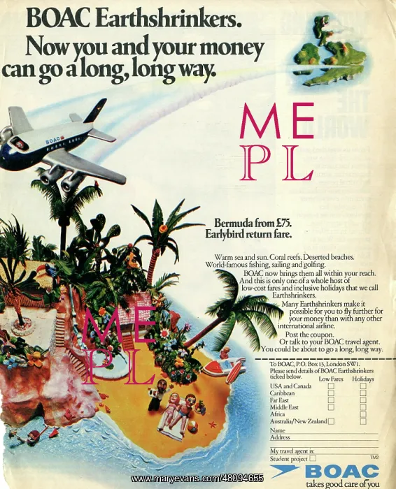 : Advertisement for BOAC : Advertisement for BOAC