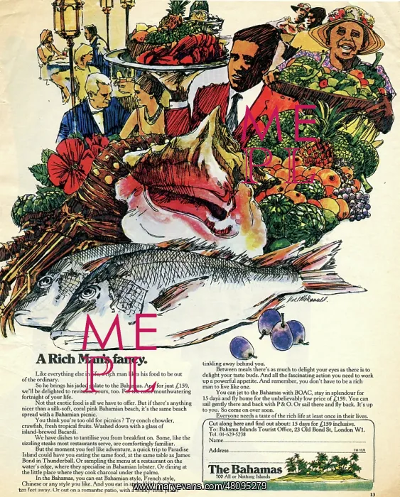 : Advertisement for BOAC to the Bahamas : Advertisement for BOAC to the Bahamas