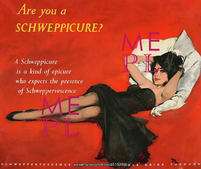 : Advertising board for Schweppes, by David Wright : Advertising board for Schweppes, by David Wright