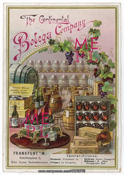 : ADVERT / BODEGA WINE 19C