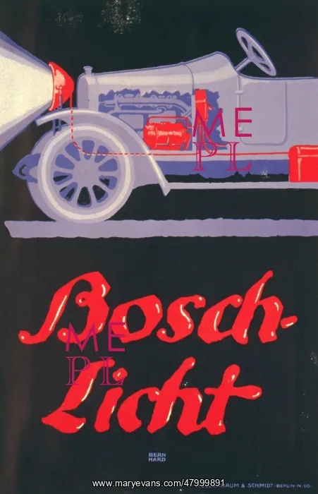 : Advertisement for Bosch lighting for cars : Advertisement for Bosch lighting for cars