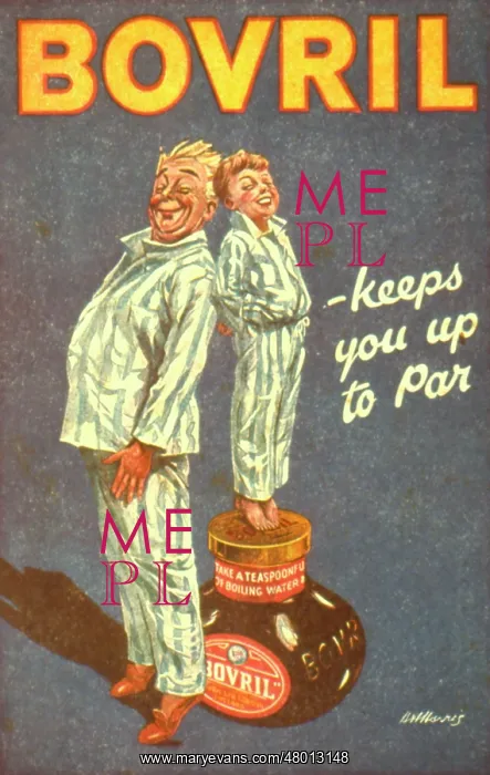 : Advertisement for Bovril beef drink : Advertisement for Bovril beef drink