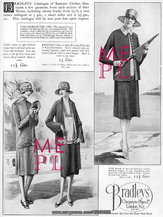 : Advert for Bradley's Summer Clothes Catalogue, London, 1926 : Advert for Bradley's Summer Clothes Catalogue, London, 1926