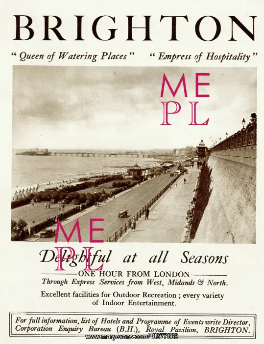 : Advert, Brighton, Delightful at all Seasons : Advert, Brighton, Delightful at all Seasons
