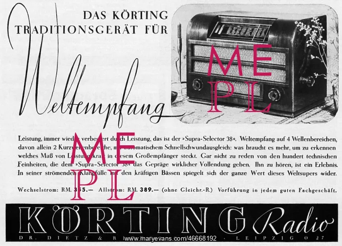 : advertising, broadcast, Koerting Supra Selector : advertising, broadcast, Koerting Supra Selector