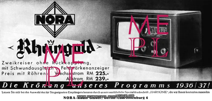 : advertising, broadcasting, radio receiver, Rheingold : advertising, broadcasting, radio receiver, Rheingold