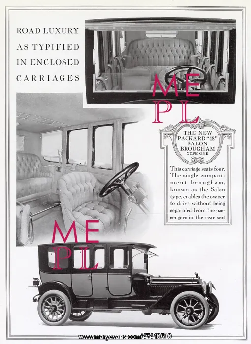: Advert for Brougham Salon Car 1913 : Advert for Brougham Salon Car 1913